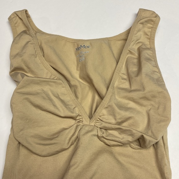 MeMoi V-Neck Wireless Support Shapewear Shaping  Tanktop Biege Size Large - Picture 3 of 7